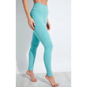 Alo Yoga High Waisted Alosoft Lounge Legging - Blue Quartz Heather Size Medium